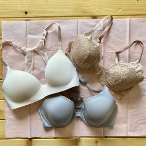 Bundle of 3 Victoria Secret Bras Size 34D